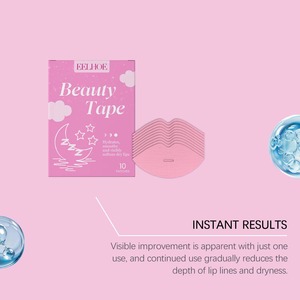 Masque de nuit pour les lèvres en forme de lèvres roses, patchs hydratants pour les lèvres à l'acide hyaluronique pour la réparation nocturne - Product Image 5