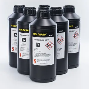 Inchiostro UV 1L/bottle di alta qualità per stampante UV a schermo piatto EPSON XP600 solo inchiostro morbido per stampante a parete