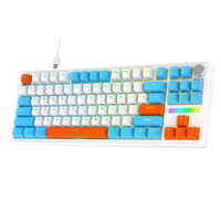 Penjualan Langsung Pabrik 87 Tombol Aksesoris Gaming Keycaps Switch Keyboard Mekanik Berkabel Ergonomis untuk Desktop