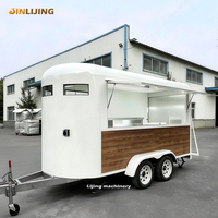 JINLIJING Remolque para Caballos Estándar Australiano, Contenedor Convertido en Camión de Comida, Cafetería Móvil, Carrito de Concesiones para Nueva Zelanda