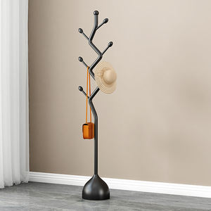 Perchero de arte del hierro, de tamaño pequeño Vertical colgador de bolsa, estante de ropa resistente Simple para el hogar, salas de estar hechas de Metal duradero - Product Image 5