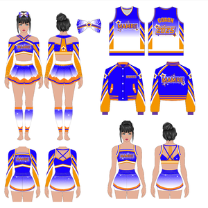 Uniformes <span class=keywords><strong>de</strong></span> Porristas Personalizados para <span class=keywords><strong>Niñas</strong></span>, Conjuntos con Pedrería, Diseño Libre, Sublimación, Poliéster, Disfraz <span class=keywords><strong>de</strong></span> Porrista, Logotipo Personalizado para Niños - Product Image 6
