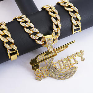 NL2268 Sécurité Européenne Américaine Lettre de Sécurité Pendentif Fusil de <span class=keywords><strong>Sniper</strong></span> Collier de Sécurité Personnalisé Nouveau - Product Image 4