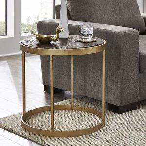 Premium <b>Iron</b> Metal Coffee <b>Table</b> with Marble Top for Hotel Lobby Restaurant Lounge and Home Decoration - Product Image 2
