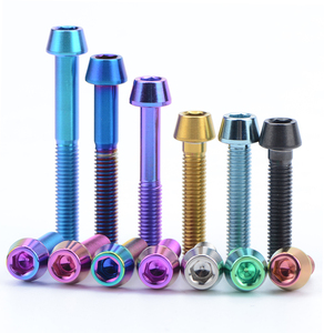 TITST Titanium <strong>Bolts</strong> M4 <strong>M5</strong> M6 Allen Key Taper Head <strong>Bolt</strong> Screw for Bicycle Thumb Shifter Bicycle Stem Seatpost Screws - Product Image 6