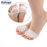 Baifangyi S51 Semelles orthopédiques en gel de silicone confort sportif, coussinets de soin des pieds en nid d'abeille pour le métatarse, coussinets pour l'avant-pied, semelles pour le métatarse