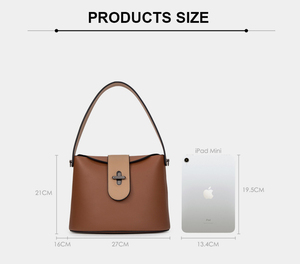 Bolso de Mano Tipo Cubo para Mujer, Novedad 2026, Venta al Por Mayor, con Correa Cruzada, Bolso de Moda con Hebilla Giratoria - Product Image 2