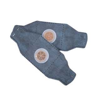 Mascherina Respiratoria FFP3 a <span class=keywords><strong>3</strong></span> Strati in Tessuto Melt-blown di Avena con Valvola e Cuscinetto Nasale in Schiuma - Product Image 4