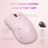 Ratón para Juegos MLOONG Ultraligero con Bluetooth, 300IPS, Frecuencia de Actualización de 1K, 24000 DPI, Ergonómico y Programable para Jugadores Profesionales