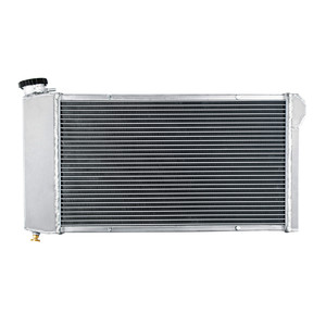 GTGMOTO - Cubierta de Radiador de Aluminio de 3 Filas con Ventilador para Chevrolet Vega Pontiac Astre L4 1971-1977 - Product Image 2