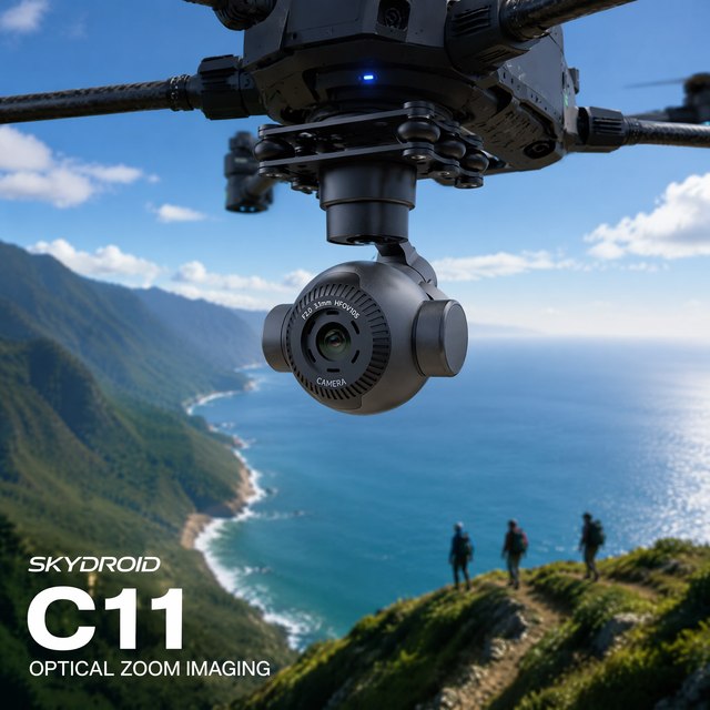 Skydroid C11 3-Axis Gimbal Camera 4K UHD 30x Digital Zoom Intelligent Tracking for UAV Drone Aerial Survey Industrial Inspection