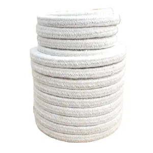 Excellent Thermal Insulation Thermal Mineral Wool Ceramic Fiber Round Braid Sealing Rope For Boiler