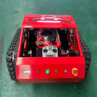 Cortadora de Césped a Gasolina con Control Remoto de Grado Industrial, 550 mm, Motor de Alto Torque de 1500 W, Cuchilla Plana, Caja Recolectora de 60 L, para Jardines Grandes
