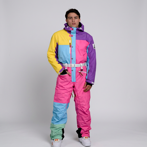 Mono de Esquí y Snowboard Unisex de Talla Grande, Estampado, Transpirable, Impermeable, Cortavientos, con Capas Térmicas y Pantalones Personalizables - Product Image 1
