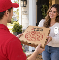 Boîte carrée en carton ondulé recyclable et écologique avec laminage brillant et gaufrage, pour envoi par abonnement, conception personnalisée, ODM, OEM, e-commerce