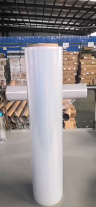 Industrial Clear Stretch Wrap Film <b>Plastic</b> Rolling Handle for Pallet Wrap Durable Self-adhering Packing Moving <b>Shrink</b> Film - Product Image 5