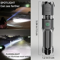 Mini lampe de plongée super lumineuse rechargeable, étanche, haute luminosité, lampe de poche LED