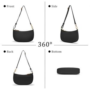 Sac sous le bras tendance en forme de croissant - Mini pochette à bandoulière réglable - Product Image 5