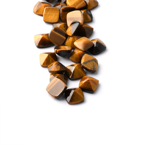 Bán buôn Chất lượng cao tự nhiên khoan Red <span class=keywords><strong>Tiger</strong></span> <span class=keywords><strong>Eye</strong></span> Mặt đá quý hạt vàng pha lê trang sức mắt - Product Image 2