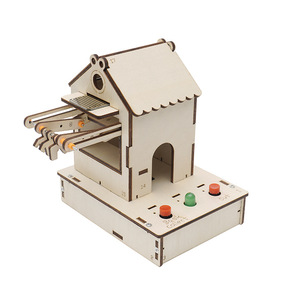 Kit de Experimentos Científicos STEM OKYN-Y2568, Perchero Inteligente Automático para Ropa, Modelo de Ensamblaje de Madera - Product Image 2