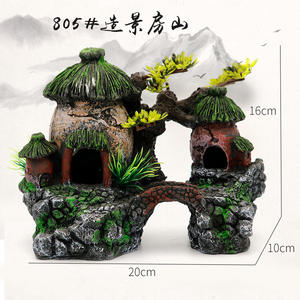 Creative Château Forme <span class=keywords><strong>Fish</strong></span> <span class=keywords><strong>Tank</strong></span> Ornements Décoration Aménagement Paysager Résine Rocaille Aquarium Résine Rocaille Maison Artisanat Ornements - Product Image 6