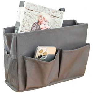 Multipurpose Bedside Baby Bed Diaper Wall Hanging Storage <b>Bag</b> Crib Organizer for Books <b>Tablets</b> Magazine Phone Remotes - Product Image 1