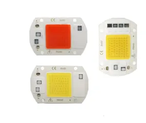 Grosir 220v 12v chip-Chip Lampu COB LED 10W 20W 30W 50W AC 220V Smart IC LED Manik-manik DIY untuk Lampu Sorot LED Lampu Sorot Hangat Putih Modul Spekturm Penuh