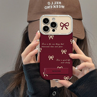 Étui de protection pour iPhone 16 Pro en tissu plume avec support bracelet miroir perlé, compatible iPhone 15, et protection d'objectif intégrale haut de gamme pour iPhone 14