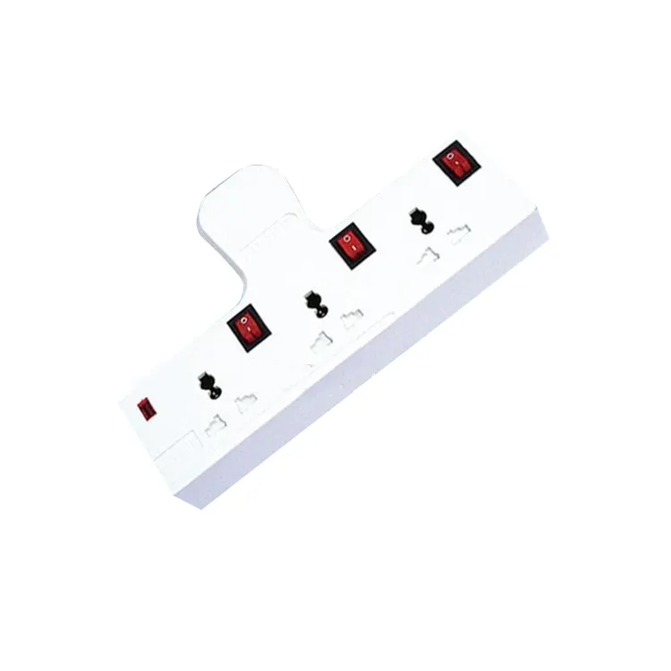 Multi Way Power Sockets Universal Adaptor Multifunction Wall Socket With UK/BS Plug And Individual Switch