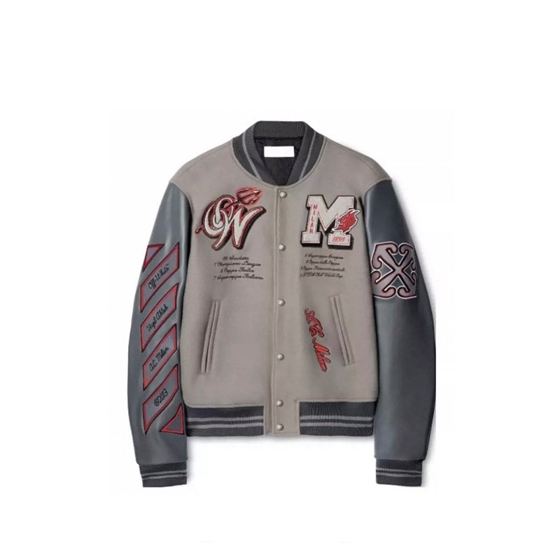 Uniforme de baseball gris crème B01