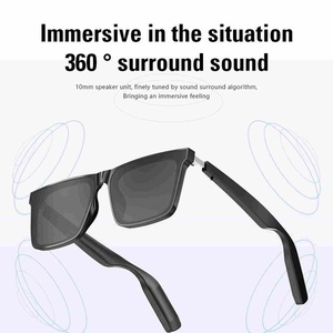 Lunettes de soleil audio Bluetooth intelligentes avec réduction de <span class=keywords><strong>bruit</strong></span> HiFi et micro, son clair, musique à oreille ouverte, lunettes Bluetooth pour hommes et femmes - Product Image 2
