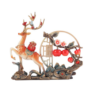 Creative nouvelle pomme chinoise ornement salon meuble TV entrée décoration voyage sûr mariage pendaison de crémaillère cadeaux - Product Image 5