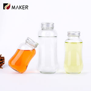 150Ml 250Ml Lege Heldere Kalebas Vorm Glas Verse Melk Thee Yoghurt Koud Water Drinken Vruchtensap Drankfles Met Aluminium Dop - Product Image 1