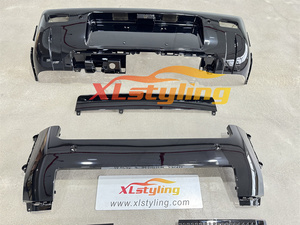 Kit carrosserie pour <span class=keywords><strong>Land</strong></span> <span class=keywords><strong>Rover</strong></span> Defender 2020 L663 90 110, conversion de voiture, mise à niveau du pare-chocs avant et arrière, pack noir - Product Image 4