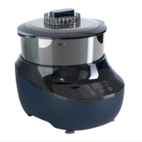 Batteur sur socle électrique à écran tactile Fonction de chauffage Mélangeur d'aliments de cuisine La fonction de mélange de la pâte comprend un bol mélangeur Ménage