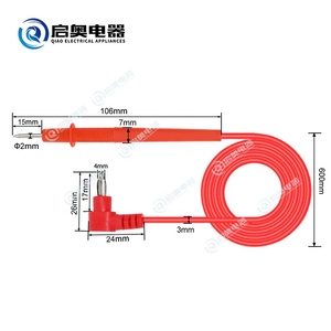 1000V 10A konduktor tembaga ujung jarum tipis Multimeter uji kawat Probe timah dengan isolasi PVC - Product Image 2