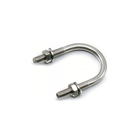 Boulon en U en acier inoxydable, haute résistance, collier de serrage pour tuyau de type U, anti-corrosion, fixation de type U M10 pour usage industriel