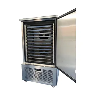 IQF Seri Freezer Udara Dapur Restoran Kabinet Pembekuan Cepat/Freezer Dalam Individual 12 Tratys