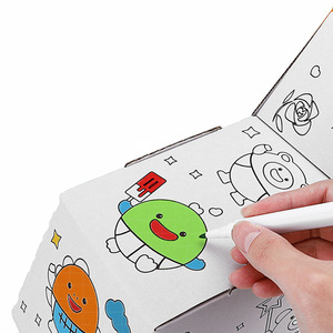 Juguetes de dibujo de cartón de animales en 3D para niños, juego de pintura colorido artesanal Montessori, juguetes para niños pequeños con sonido - Product Image 3