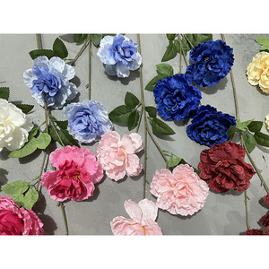 Ingenious Craftsmanship <b>Artificial</b> <b>Peony</b> Flowers 3 Large Silk Realistic Wedding Home Decor - Product Image 2