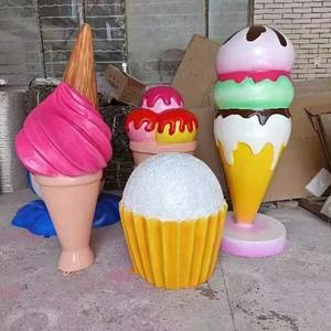 Figurine en fibre de verre, modèle de crème glacée, accessoires/affichage, sculpture extérieure/simulation de crème glacée, grande sculpture de dessert d'exposition - Product Image 6