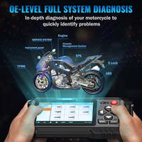 Escáner OBD2 para Motocicletas ANCEL MT500, Herramienta de Diagnóstico Completo del Sistema para Harley, Honda, Yamaha con Más de 30 Funciones de Reinicio, Purga de ABS