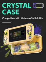 Coque transparente en cristal DATA FROG pour console Nintendo Switch Lite, étui de protection rigide Splatoon pour NS Switch Lite