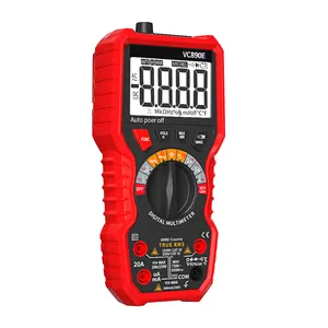 6000 Counts Digital Multi Meter Measure Capacity Frequency Temperature Diode Continuity Battery Socket Detector