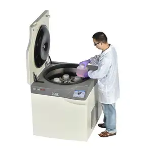 high capacity refrigerated centrifuge CL8R 8x2000ml swing rotor used in blood bank, pharmacy and biological products field.