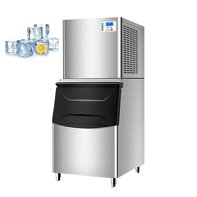 Professional Commercial 500kg Cube Maker 24Hours Separate Type Ice Fast Large Ice Making Machine for Juice Bars