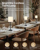 TSINYE Lampe de table rechargeable de haute qualité pour les restaurants Lampe de table usb Lampe de table rechargeable en tissu