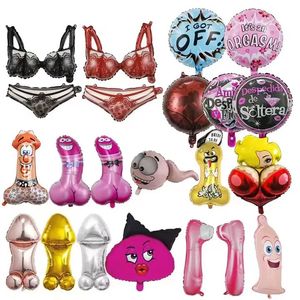 2024 Luftballons Big <span class=keywords><strong>Willy</strong></span> Shaped Folien ballon Hen Night Adult Party Supplies BH Boba Damen unterwäsche <span class=keywords><strong>Sex</strong></span> Ballons