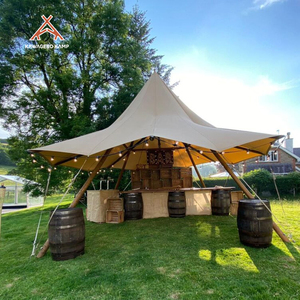 Kawagebo <span class=keywords><strong>Kamp</strong></span> 6m Extérieur Indien Grand Chapeau Géant Tipi Tipi Pyramide Tente pour Camping, Fête, Glamping, Mariage et Événements - Product Image 6