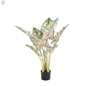 Plantas Artificiales de Hoja de Taro de Fábrica Directa de Foshan a Precio Económico para Decoración de Interiores y Exteriores del Hogar, Planta de Árbol de Alta Calidad - Product Image 5